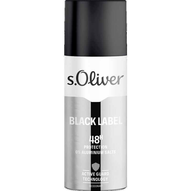 

Дезодорант-спрей Black Label для мужчин s.Oliver, 150 ml