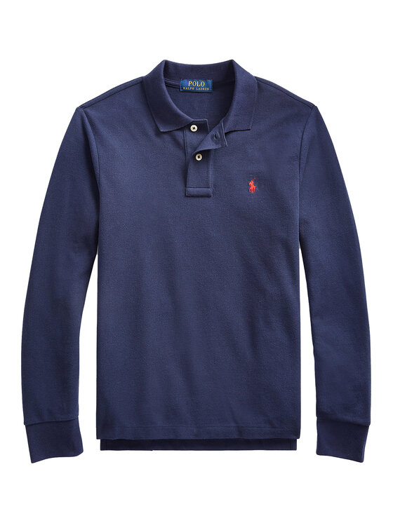 

Поло slim fit 323708858024 Polo Ralph Lauren, синий