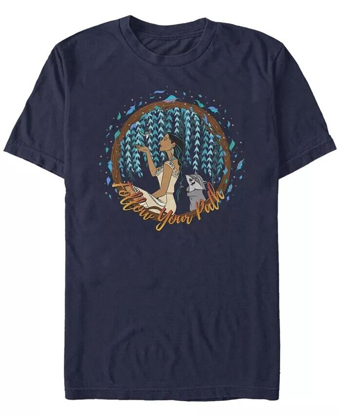 

Мужская футболка с короткими рукавами Pocahontas and Meeko Fifth Sun, синий