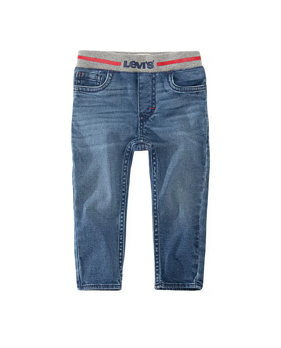 

Узкие брюки для мальчика темно-синего цвета Levi's, темно-синий