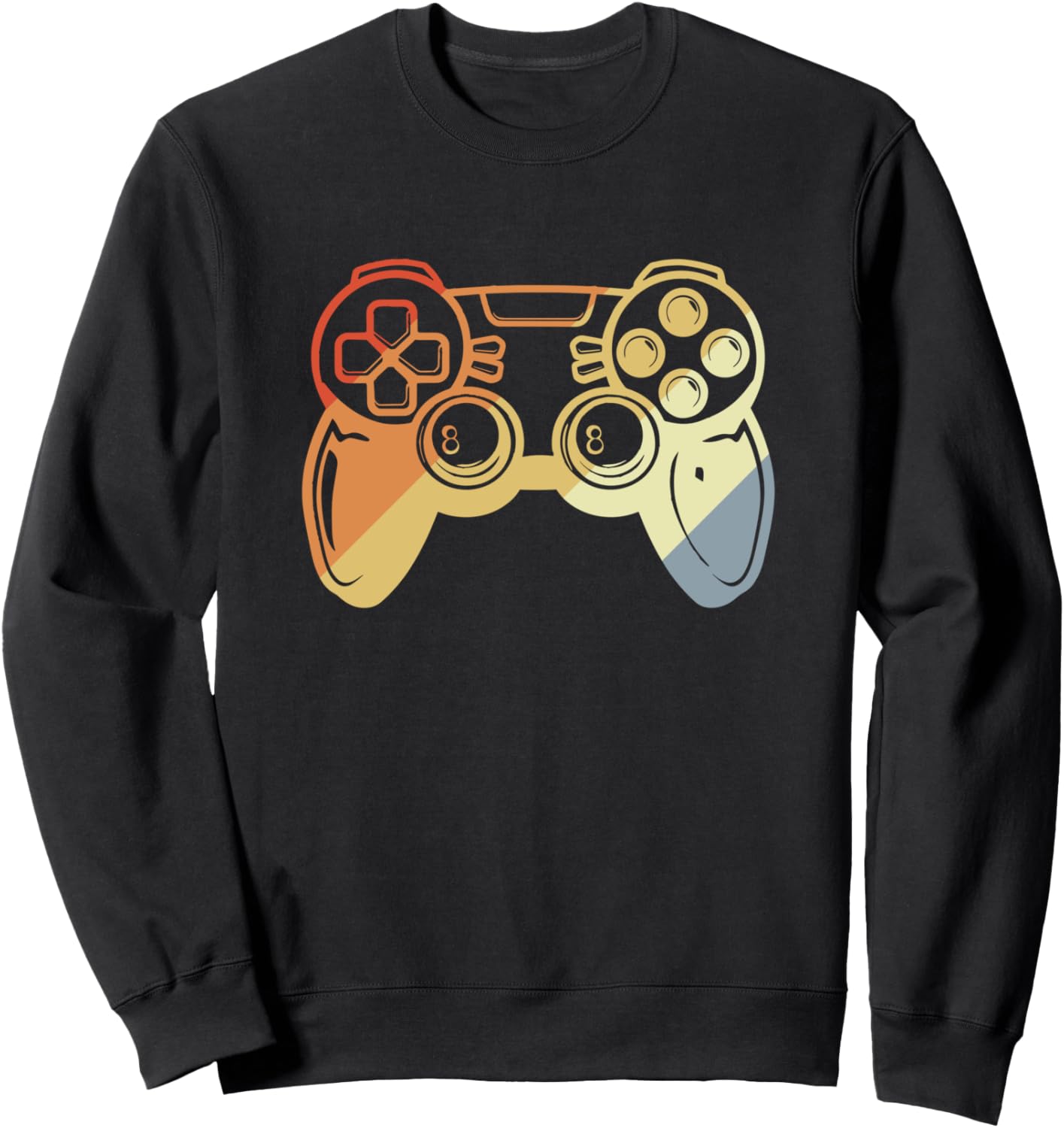 

Винтажная толстовка с рисунком игрового контроллера для любителей видеоигр Graphic Shirt, черный