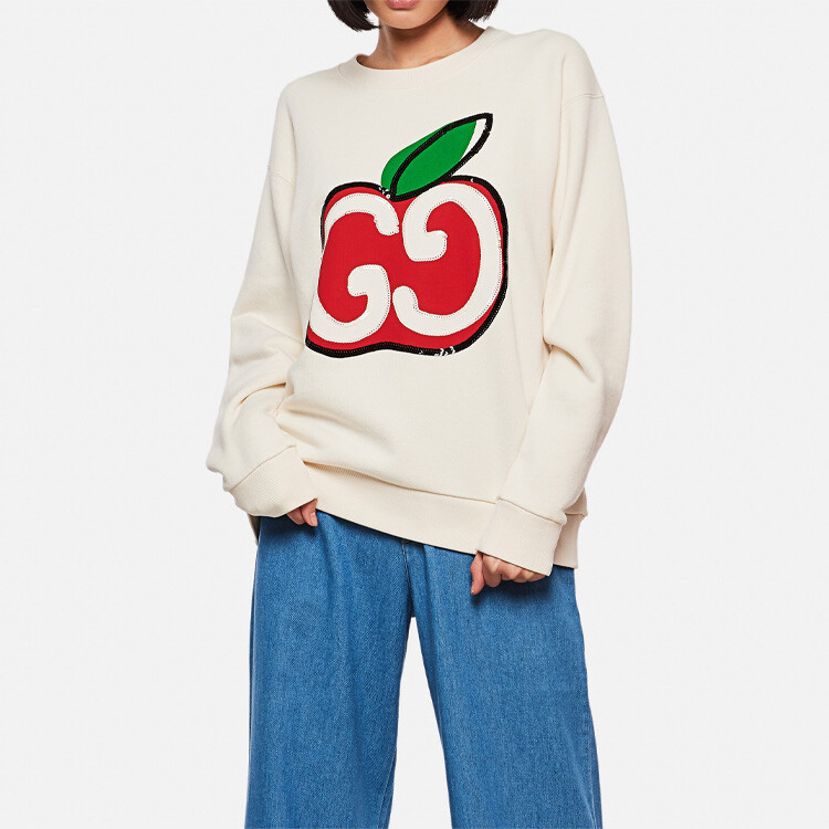 Толстовка женская Gucci, белый — фото 4