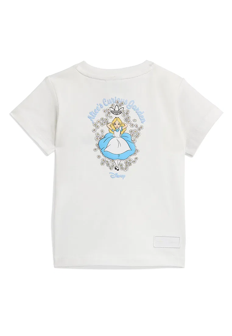 Детский комплект футболка и шорты, Disney x ADIDAS, белый/стальной/мультиколор — фото 3