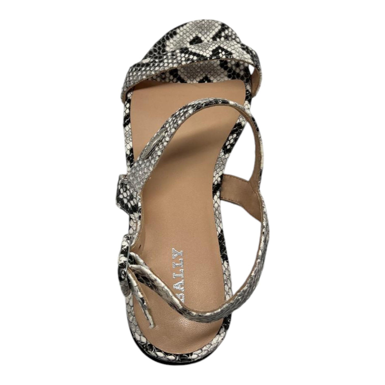 Женские кожаные сандалии Bally Carlas 6234088 с анималистичным принтом, размер 6, цвет multi — фото 3