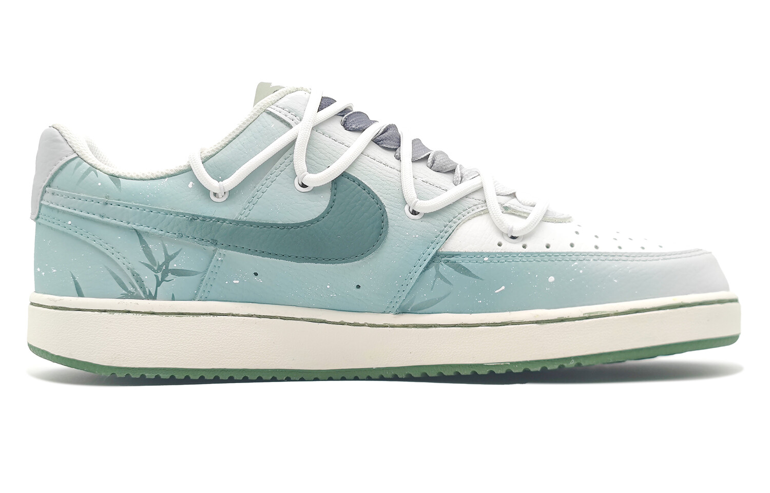 

Кроссовки Nike Court Vision 1 Skateboarding Shoes Unisex Low-top White/Green, зеленый