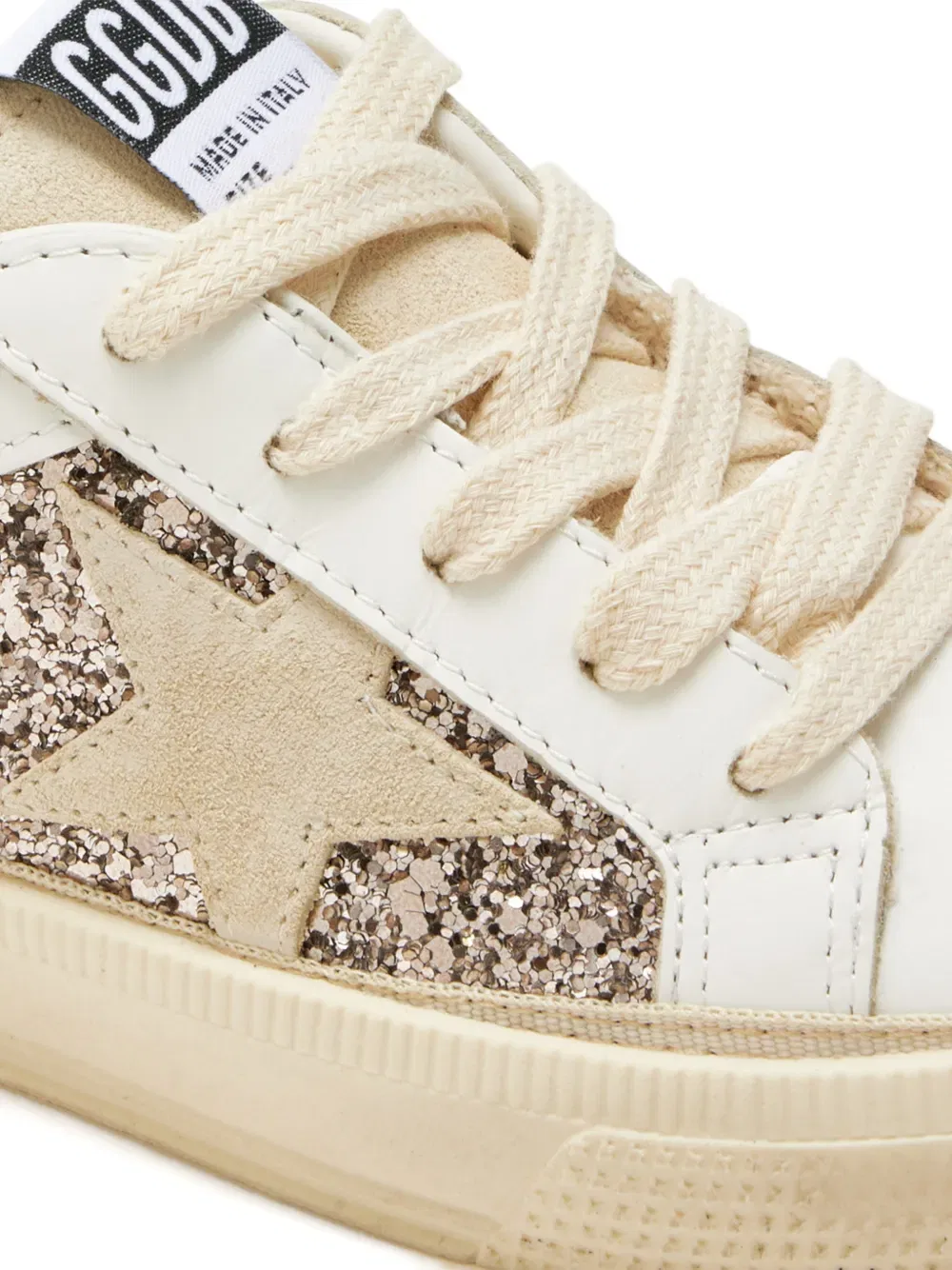Майские кроссовки Golden Goose Kids, белый — фото 4