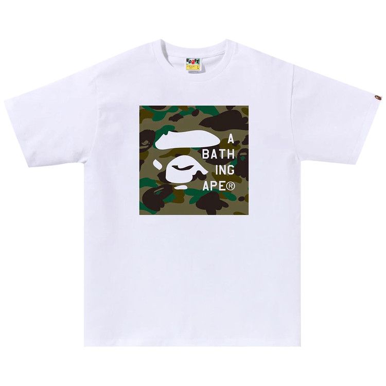 

Футболка BAPE 1st Camo Face Tag Logo Tee, White