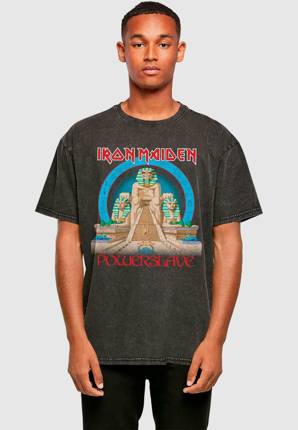 

Футболка с принтом POWERSLAVE - WORLD SLAVERY TOUR EGPYT Merchcode, черный