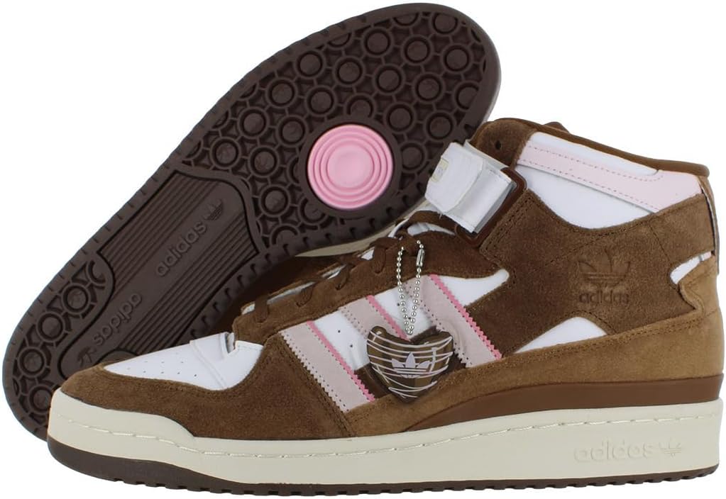 

Мужские кроссовки adidas Originals Forum Mid, белый/розовый/коричневый/светло-розовый