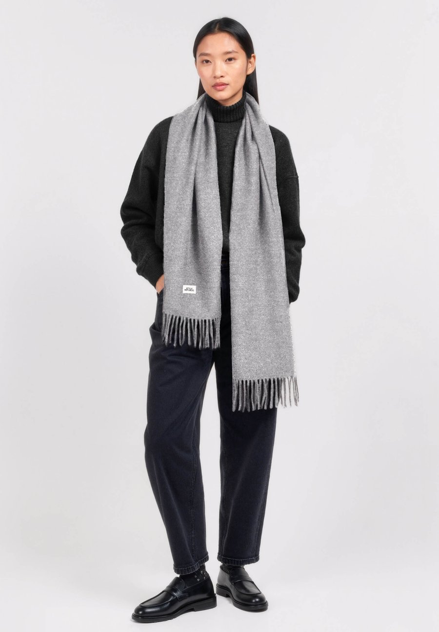

Шарф Style Republic KASCH-MIR SCARF WITH FRINGES, Mid Grey Melange/Mottled Grey