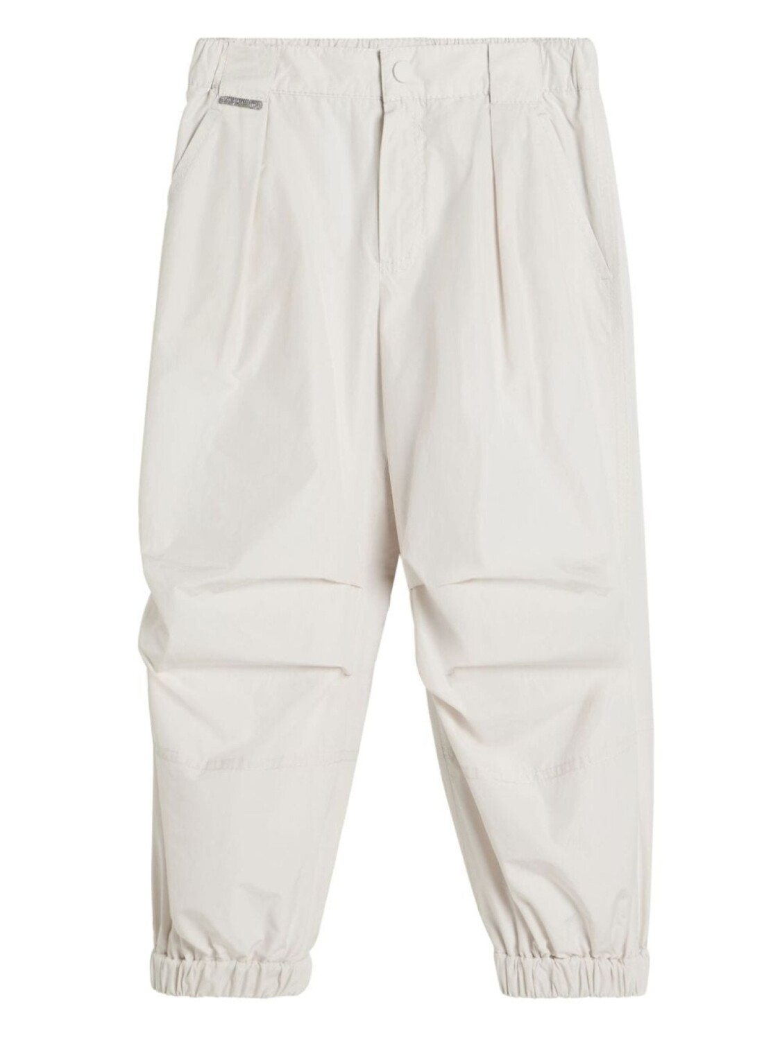 

Брюки из водонепроницаемой тафты Brunello Cucinelli Kids, белый