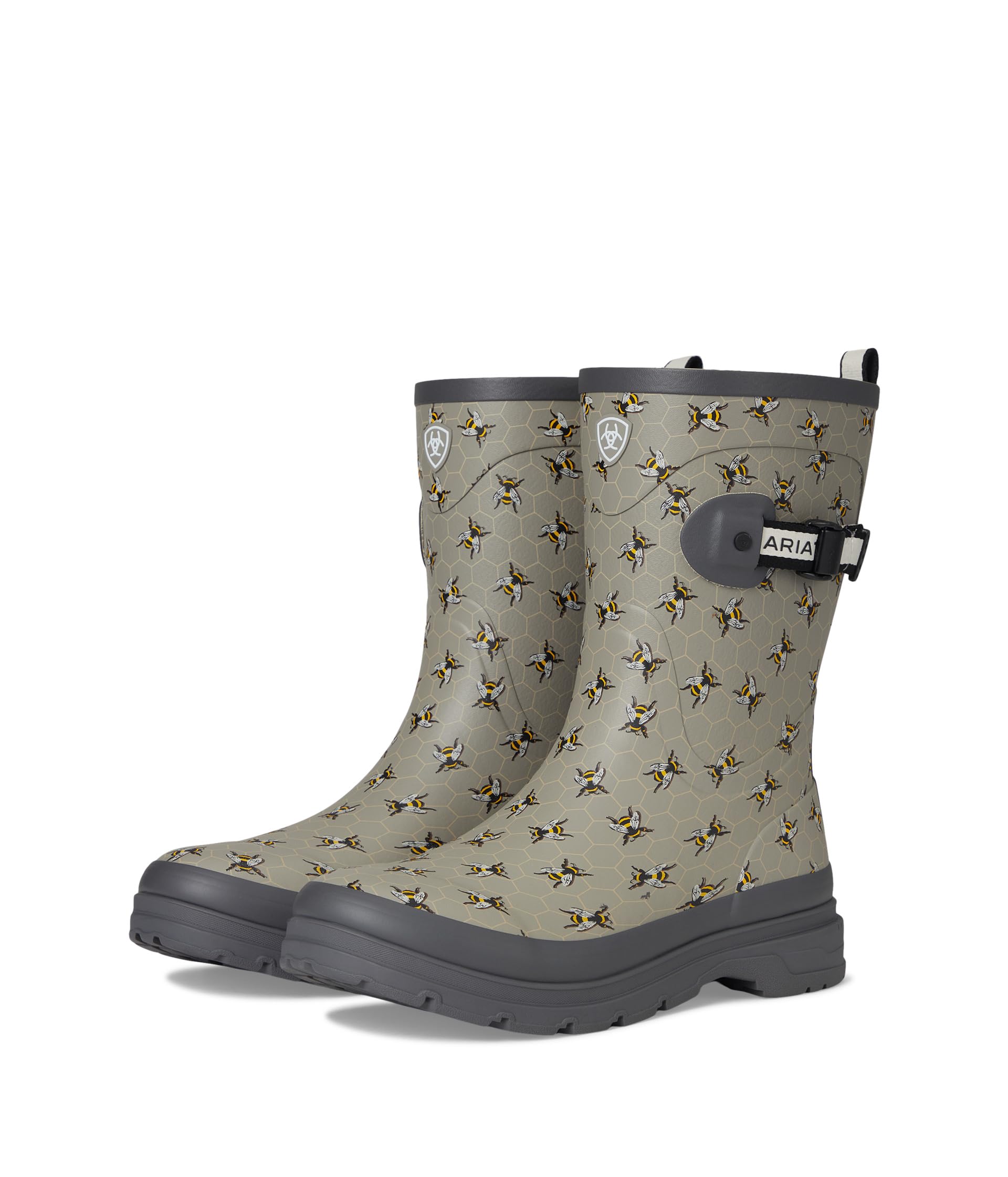Сапоги женские Ariat Kelmarsh Mid Rubber резиновые с узором, серый