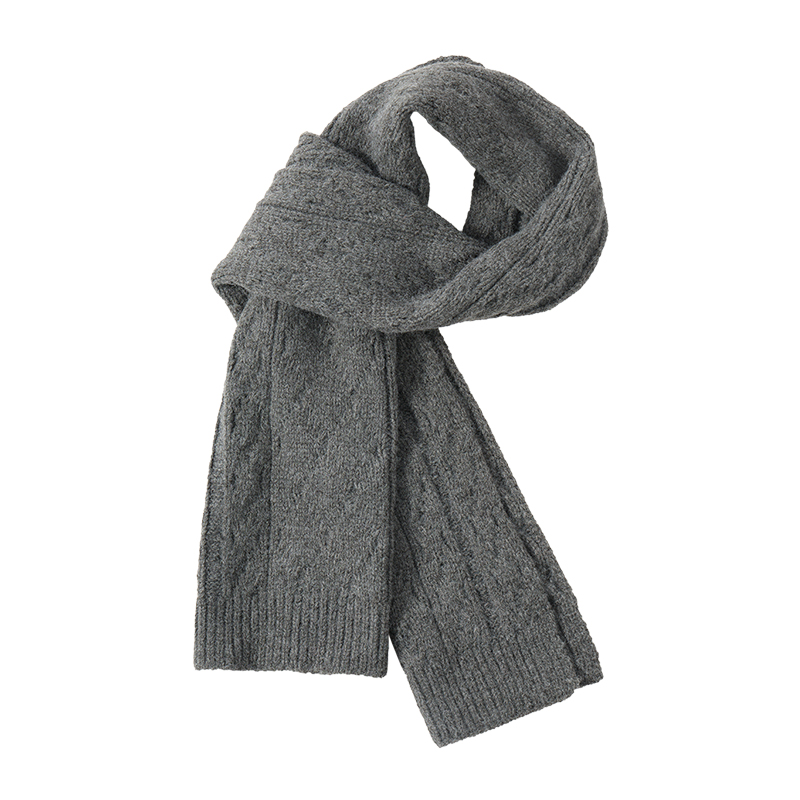 

Вязаный шарф унисекс верблюжий