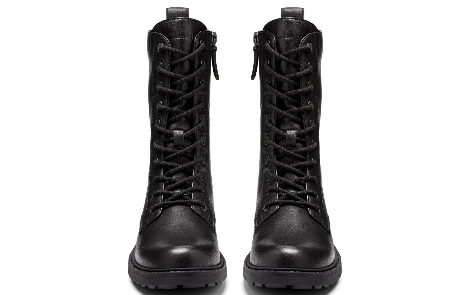 Ботинки женские Clarks Martin высокие на шнуровке, черный — фото 3