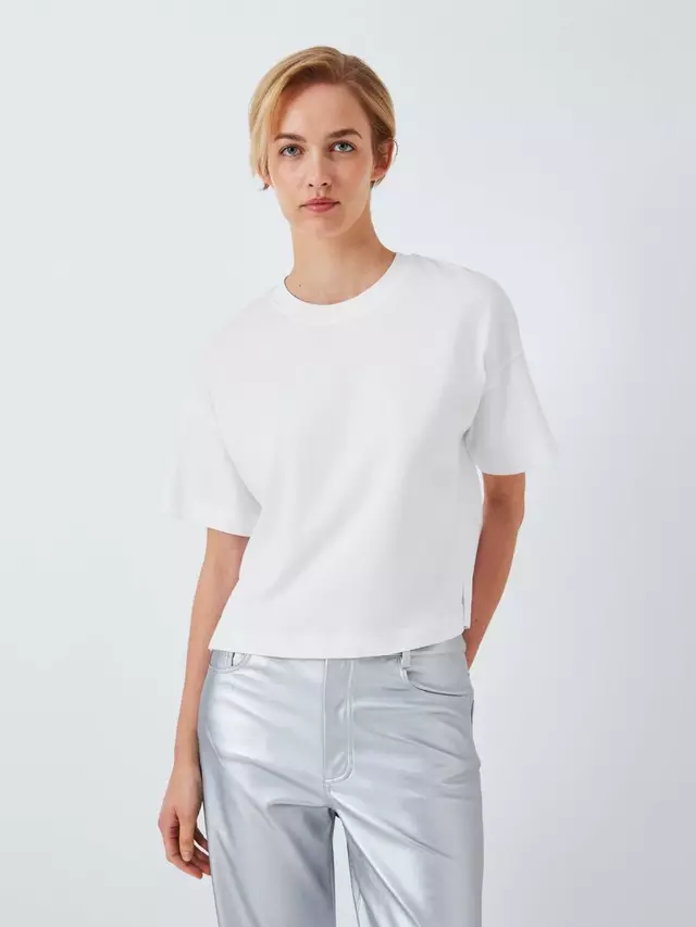 

Футболка John Lewis ANYDAY Cotton Boxy Fit, белый