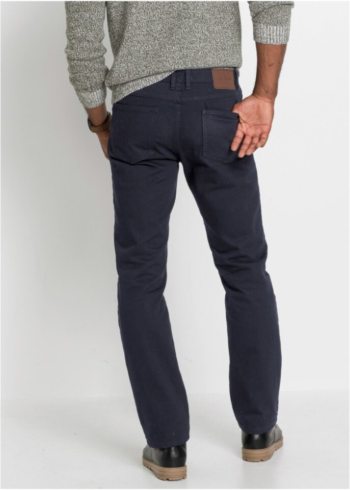 Классические термоджинсы прямого кроя John Baner Jeanswear, черный — фото 4
