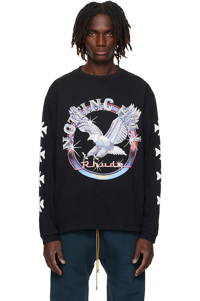 

Футболка Notting Hill Eagle LS Rhude, черный
