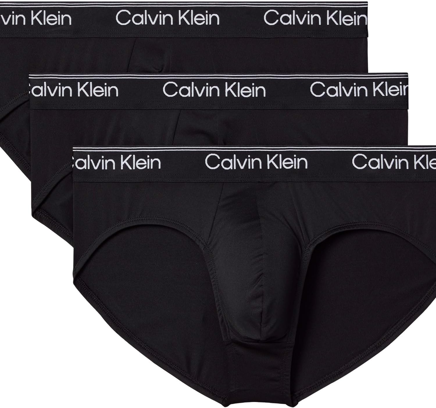 

Комплект из 3 трусов-брифов Calvin Klein Men's Micro Stretch Hip, 3 Black