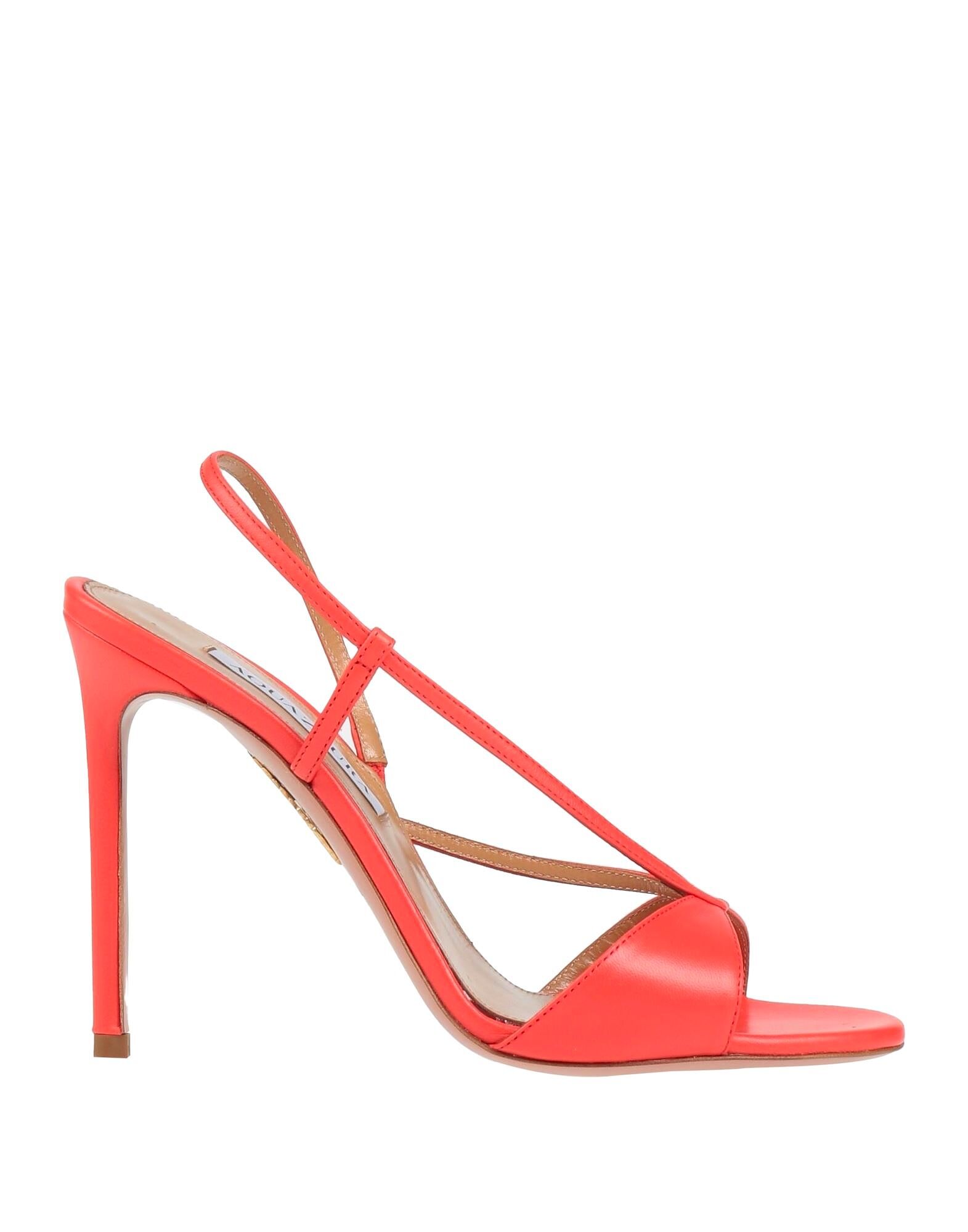 Сандалии Aquazzura, томатно-красный