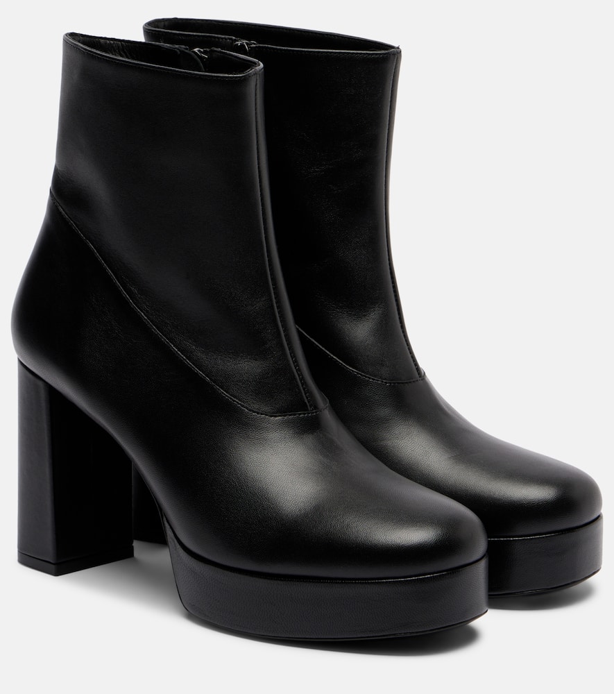 кожаные ботинки джоди на платформе Staud, Black