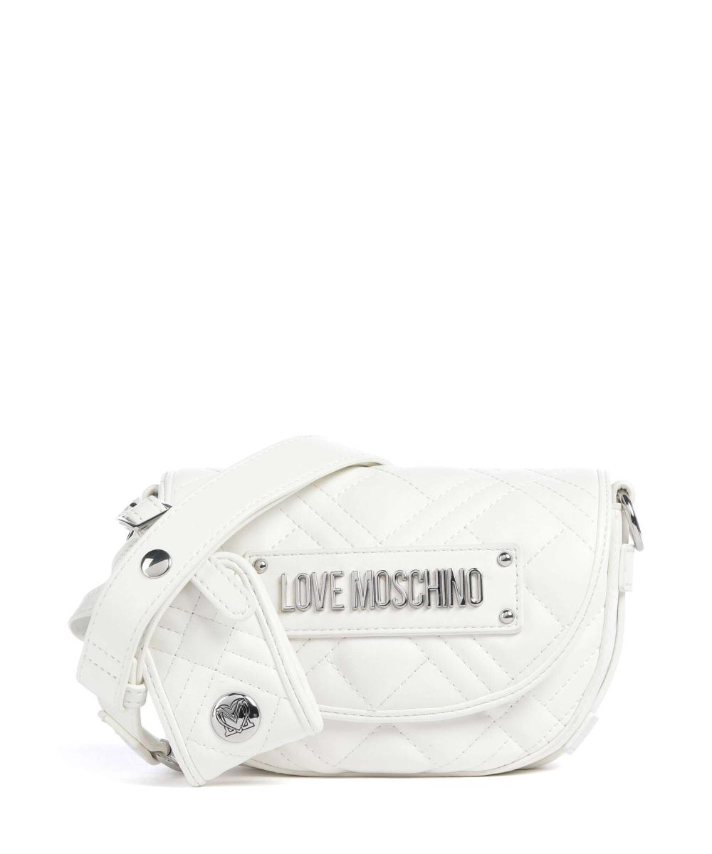 

Стеганая сумка через плечо из искусственной кожи Love Moschino, белый