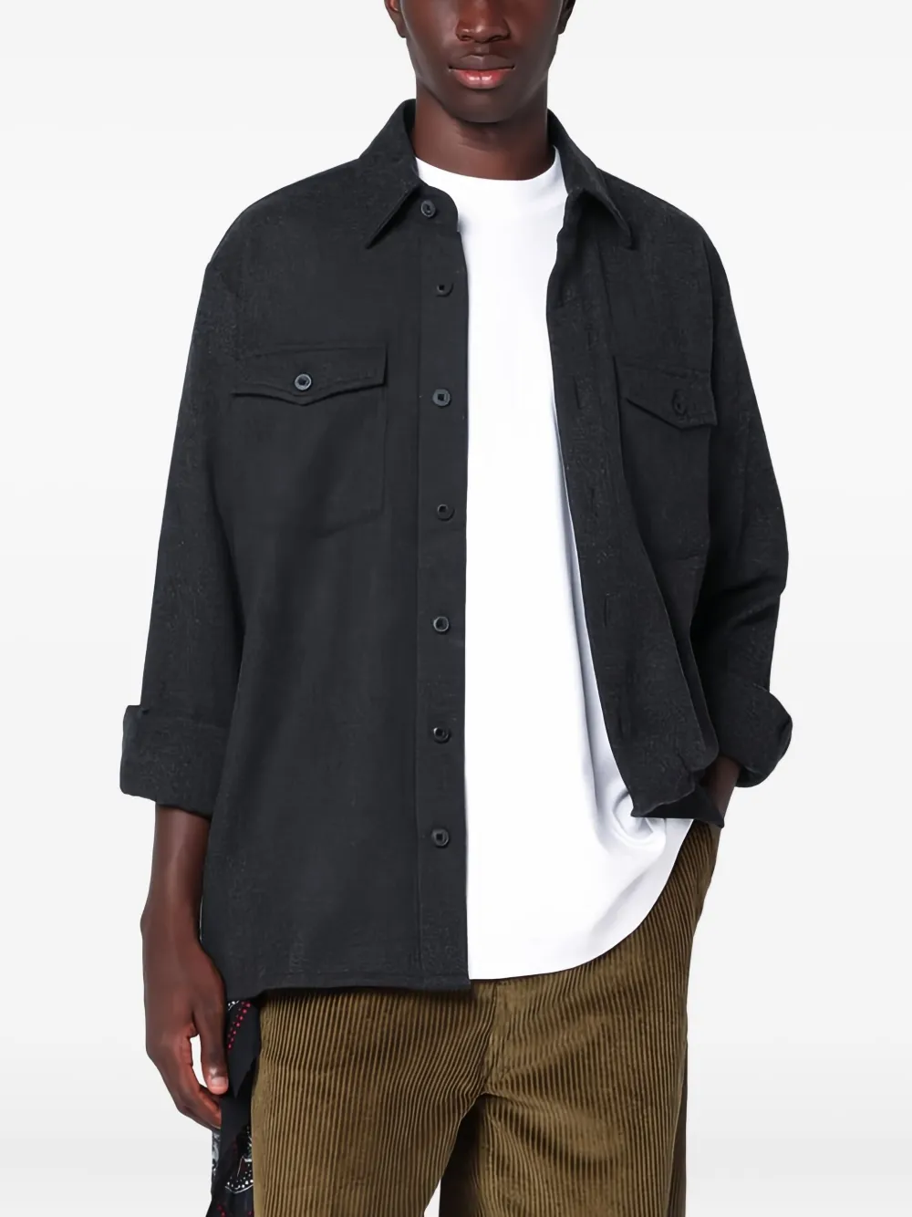 

Рубашка с длинным рукавом и карманом Destin, серый