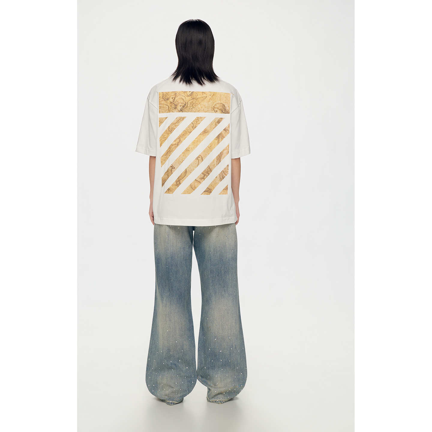 OFF-WHITE Футболка OFF WHITE Unisex Crew Neck Moderate Heavyweight — фото 4