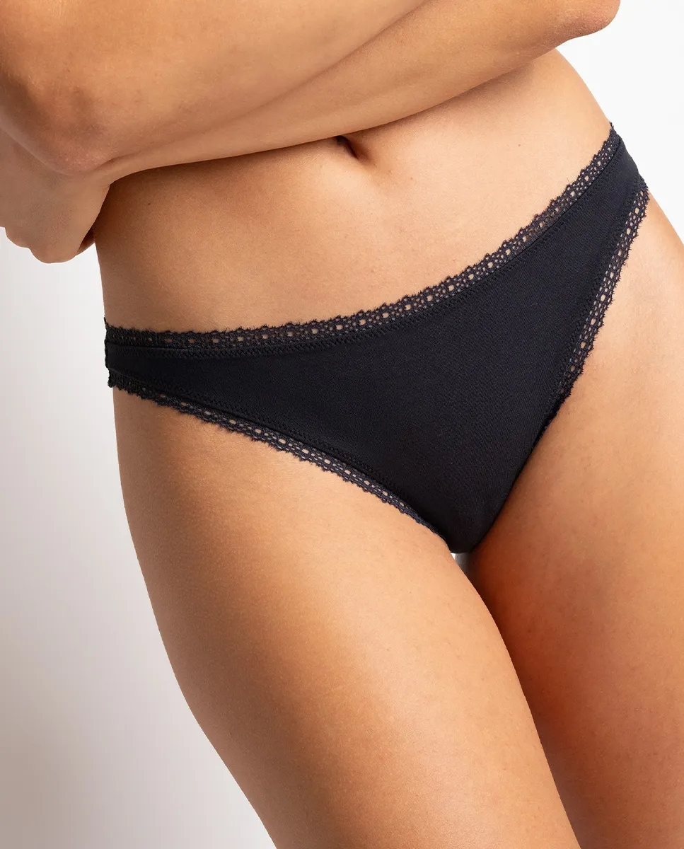 

Хлопковые трусики Шарлотта из модала Passionata, черный