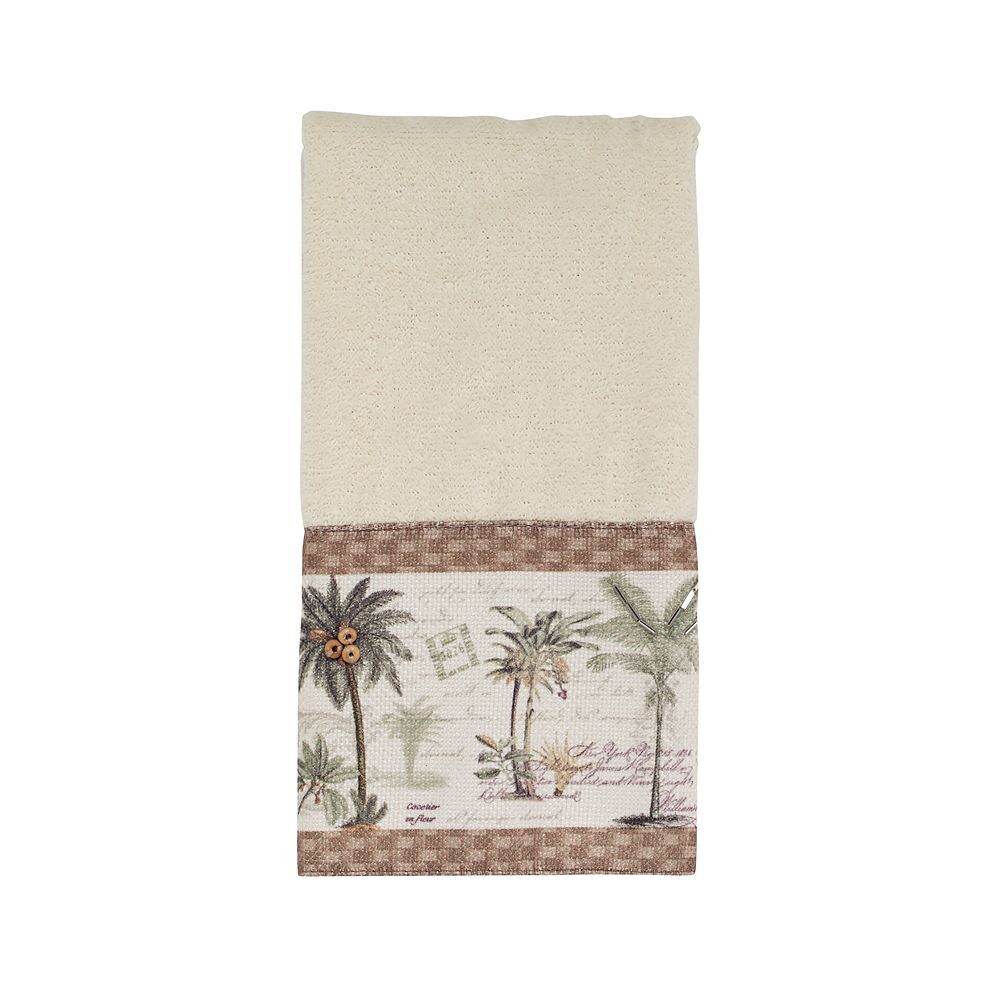 

Полотенце для пальцев Avanti Colony Palm, цвет Ivory
