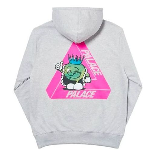 

Худи PALACE Cartoon Printing hooded Logo Pullover Unisex Gray, серый