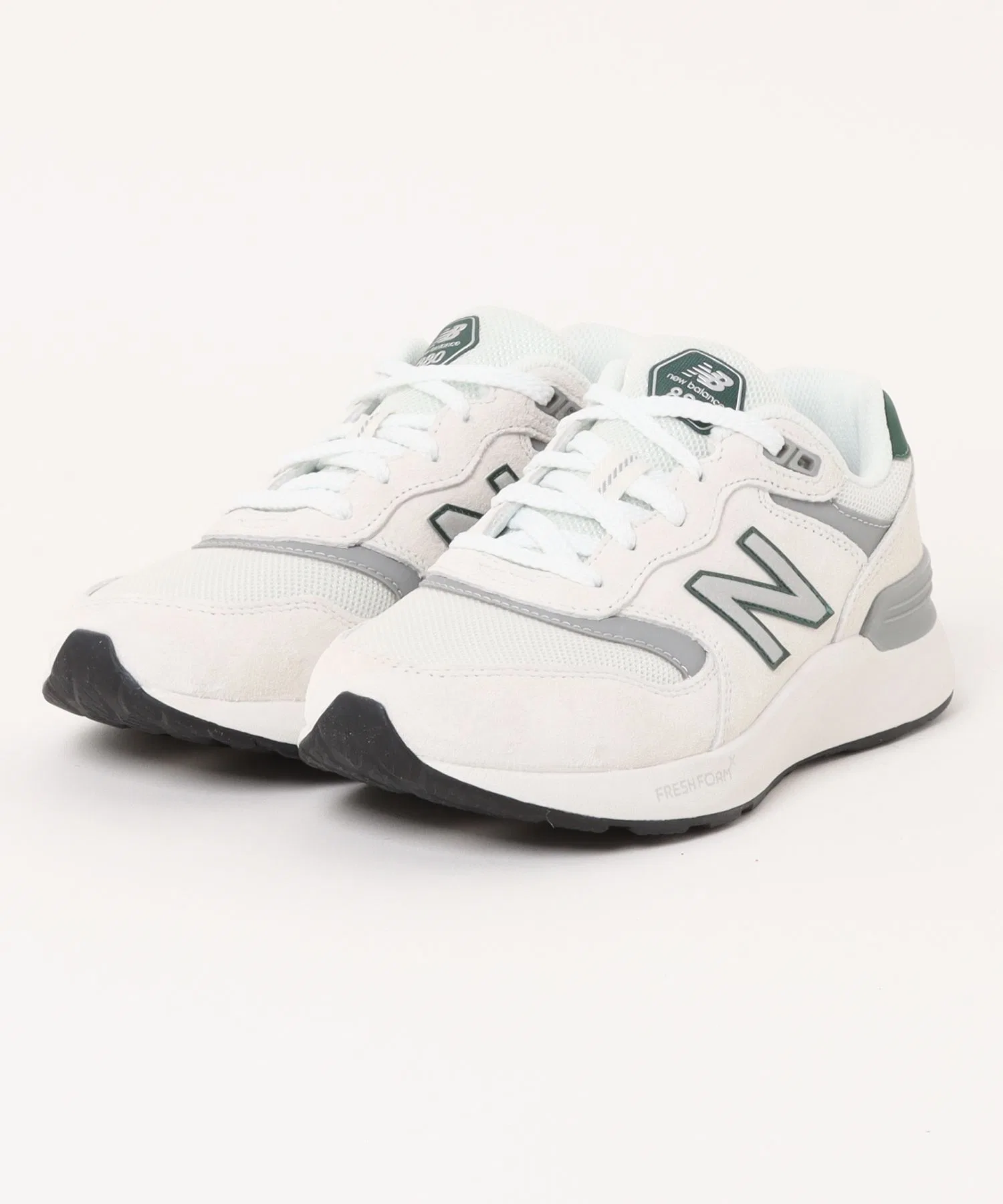 Мужские кроссовки New Balance M880 5F6 Walking из натуральной кожи белые