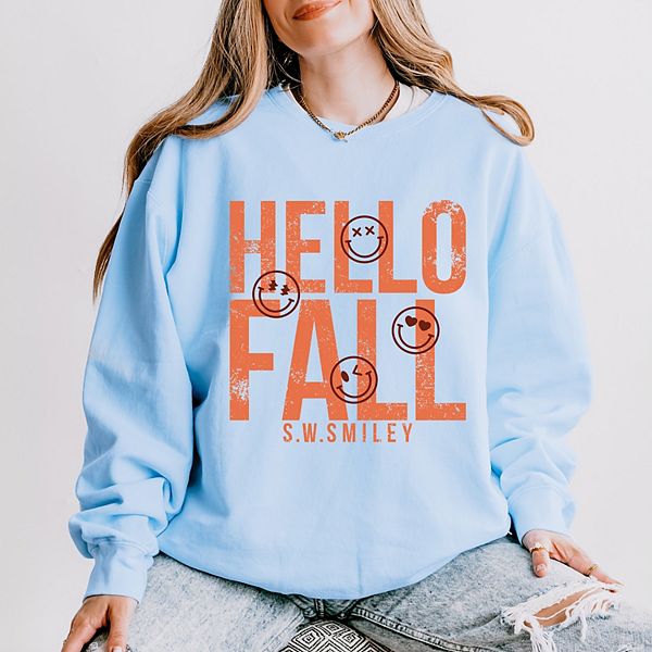 

SWSmiley hello fall - женский легкий свитшот с окраской в готовом виде Simply Sage Market, Hydrangea, Зеленый, SWSmiley hello fall - женский легкий свитшот с окраской в готовом виде Simply Sage Market, Hydrangea