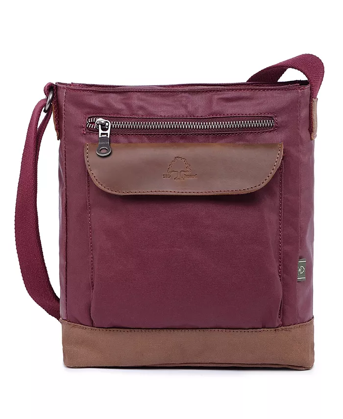 

Городской светлый холщовый поясной рюкзак Handbag TSD BRAND, красный