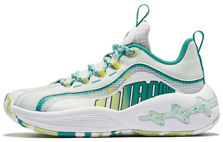 

Баскетбольные кроссовки Basketball Shoes Women's Low-Top White / Light Translucent Green Qiaodan