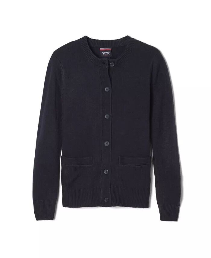 

Свитер-кардиган с круглым вырезом для больших девочек Anti-Pill French Toast, синий