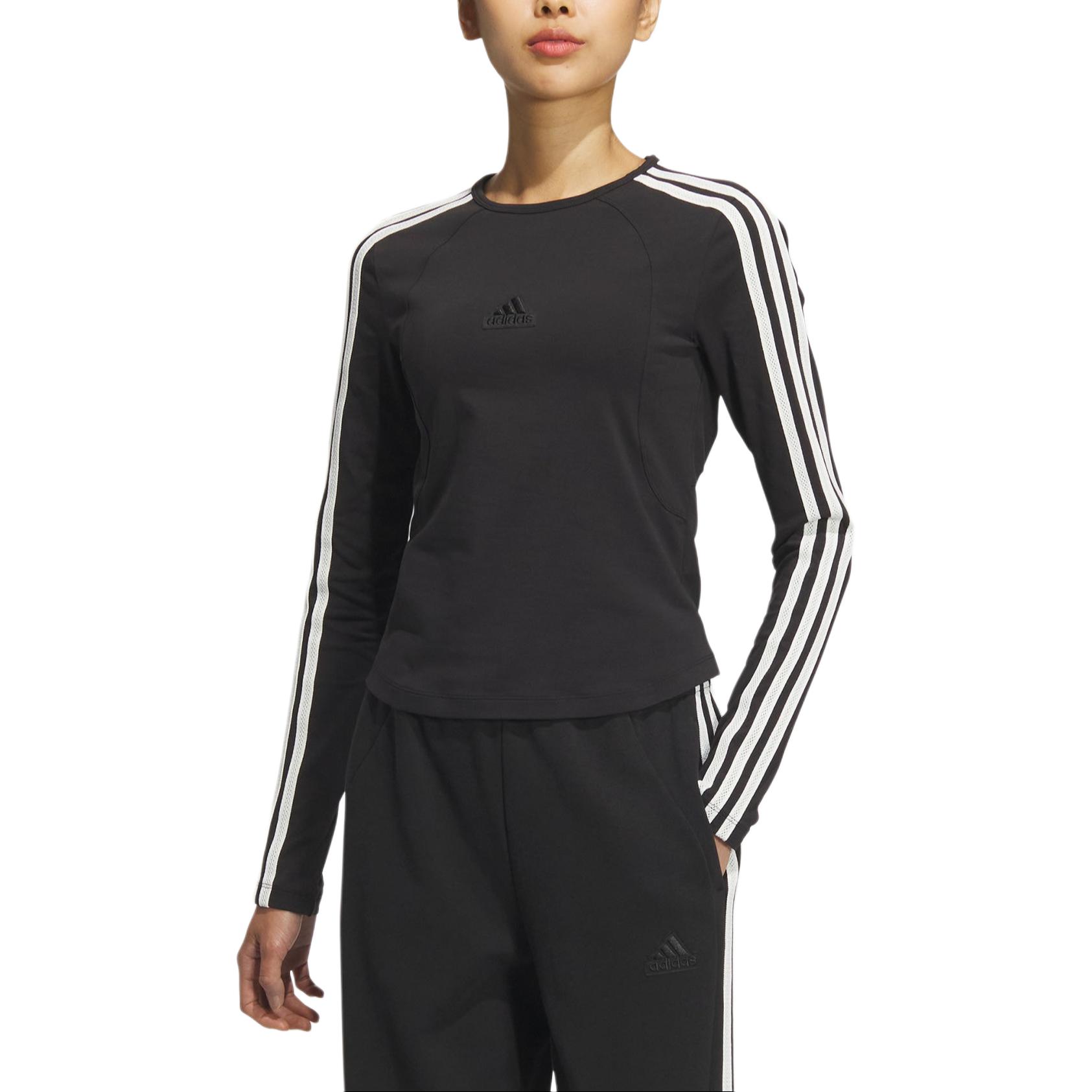Лонгслив Adidas Sportlife, черный — фото 3