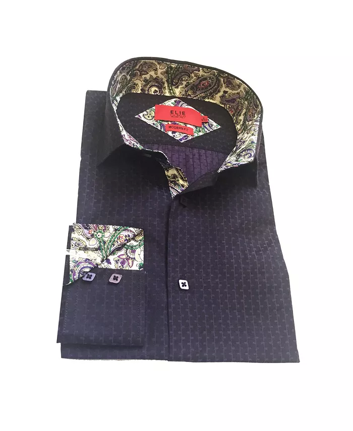 

Детская фиолетовая рубашка на пуговицах, Slim Fit, для мальчиков Elie Balleh, фиолетовый