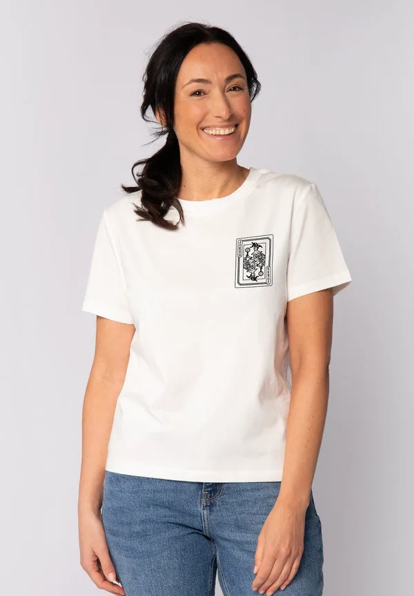 

Футболка с принтом джокера Watapparel, Off White, Белый, Футболка с принтом джокера Watapparel, Off White