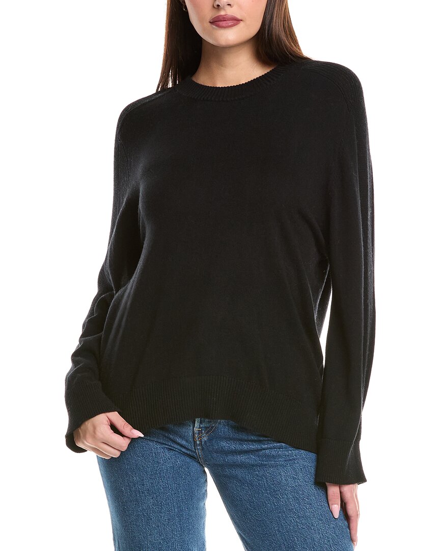 

WISPR Свитер с седловидными плечами из смесового шелка, черный