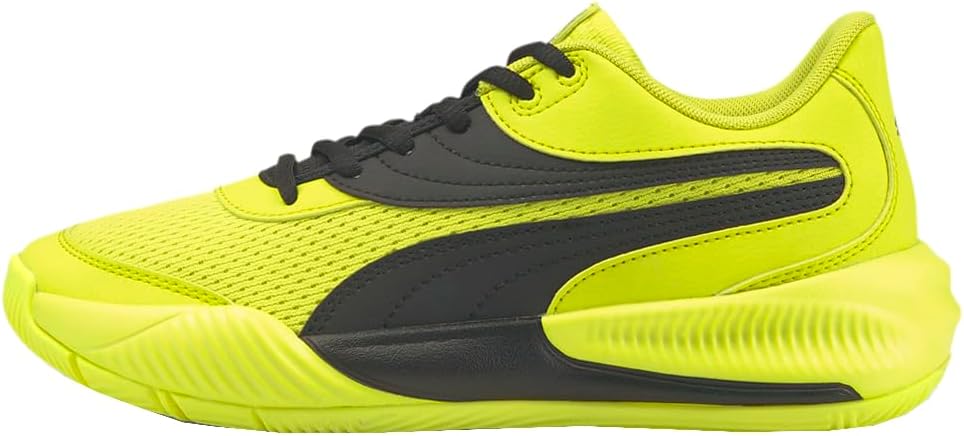 Баскетбольные кроссовки Puma Triple, High Risk, красно-черные, размер 6,5 US, унисекс, для детей старшего возраста, желтый — фото 4