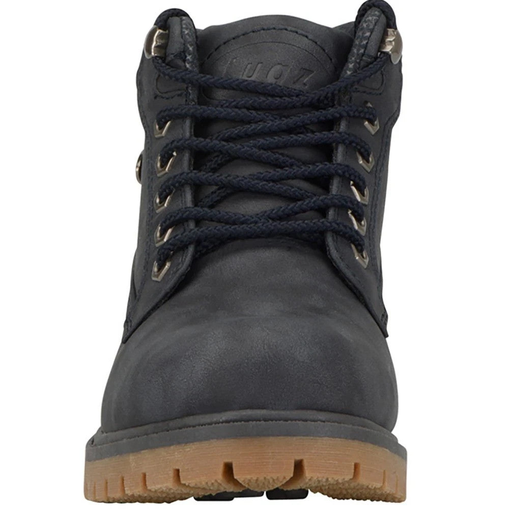 Женские ботинки Lugz Mantle Mid цвета морской волны с круглым носком и шнуровкой, синий — фото 4