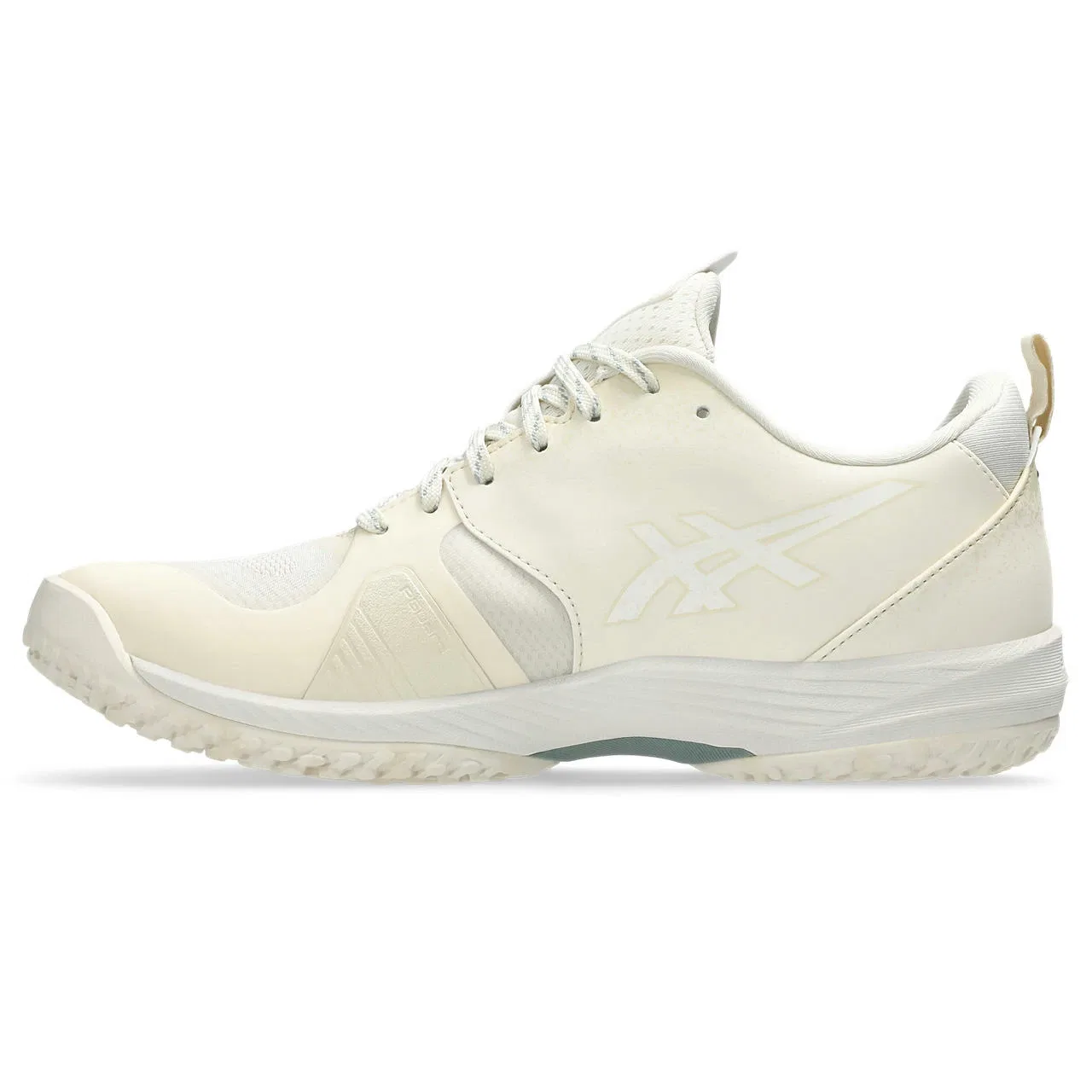 Теннисные кроссовки для грунта «Prestigelyte 5 OC Wide» от ASICS, Birch/Monument Blue — фото 4