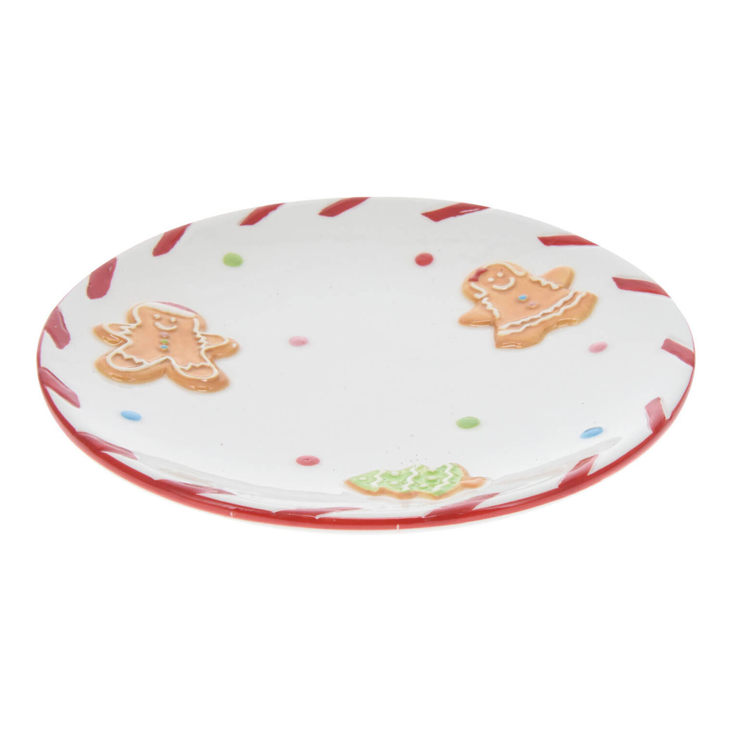 

Рождественская тарелка Home Styling Collection, 16,5x2,1x16,5 см, белый