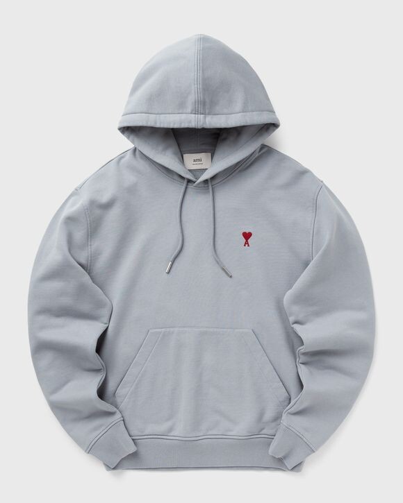 

Худи Ami Paris Hoodie Ami De Coeur Rouge, цвет 4012: bleu argile