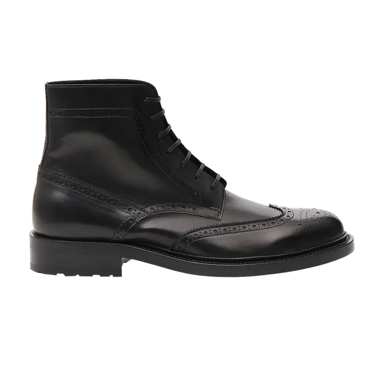 

Ботинки Saint Laurent Army 20 Lace Up Boot, черный