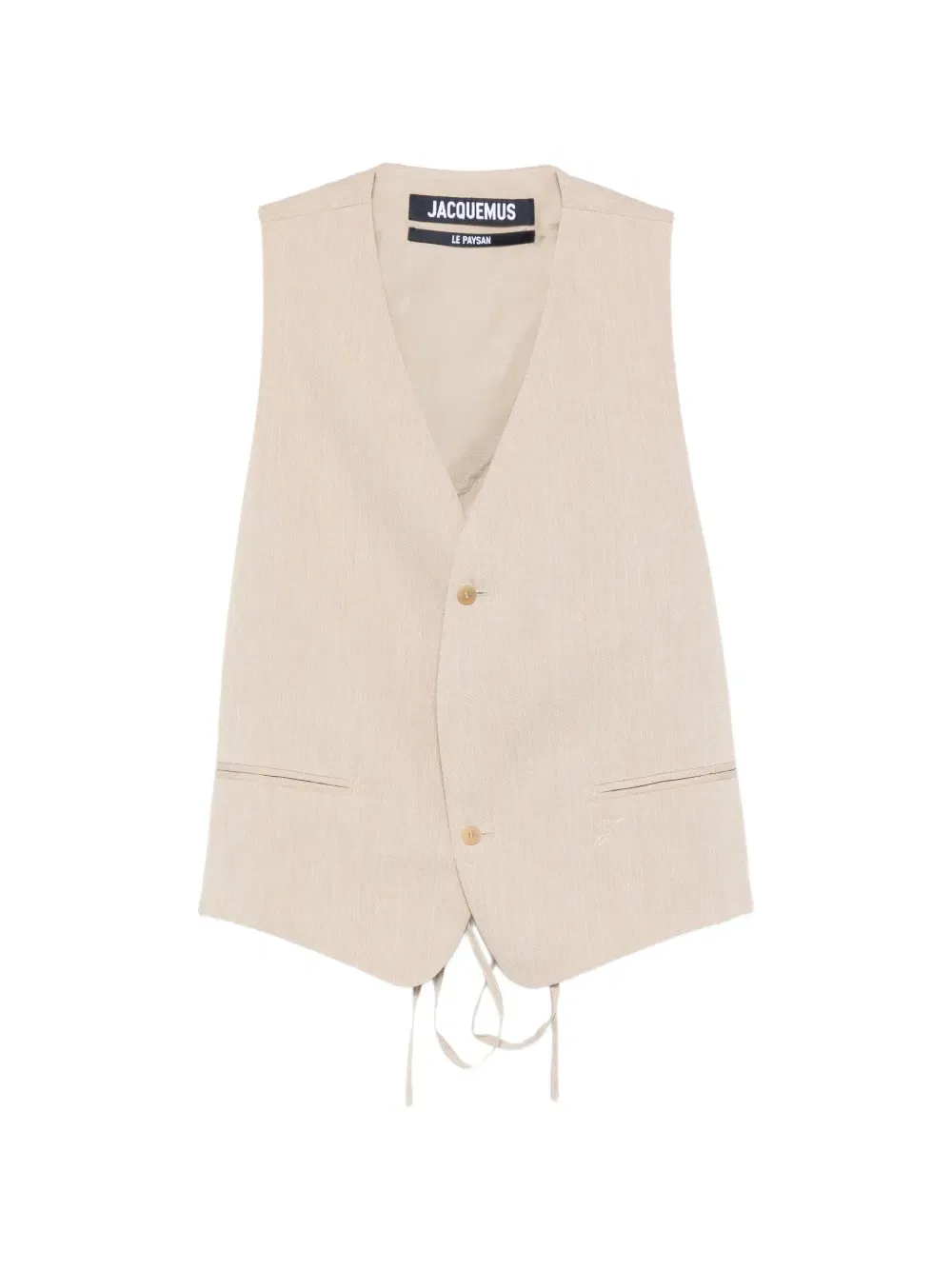 Жилет пайсан Jacquemus, нейтральный