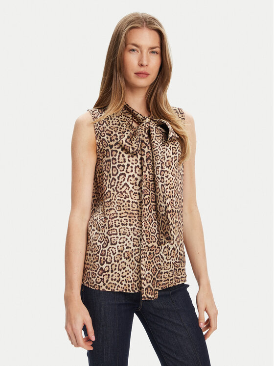 

Блузка обычного кроя 5YGH12 7298A Marciano Guess, коричневый