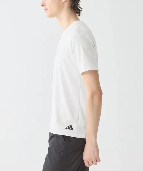 Футболка с круглым вырезом adidas Regular Mesh темно-синяя — фото 2