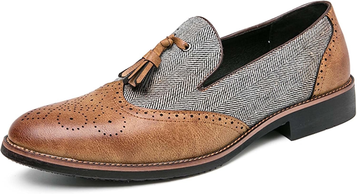 

Мужские лоферы Penny, модные городские, для делового и повседневного стиля, официальная обувь, удобные, работы, униформы, встреч, банкетов, костюмов, платьев, кожаные туфли Generic, коричневый