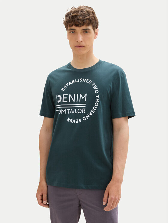 

Футболка стандартного кроя Tom Tailor Denim, зеленый